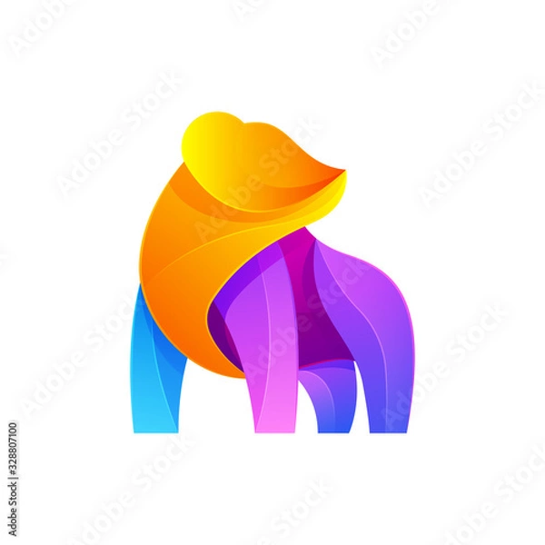Obraz Bear Modern Logo Illustration Vector Template