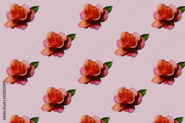 Fototapeta seamless pattern with flowers