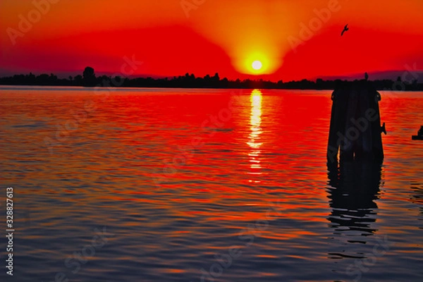 Obraz Dramatic sky Venice