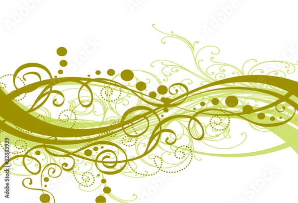 Obraz arabesques vertes