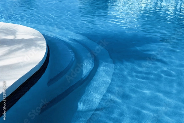 Obraz Blue water in swimming pool at summer vacation