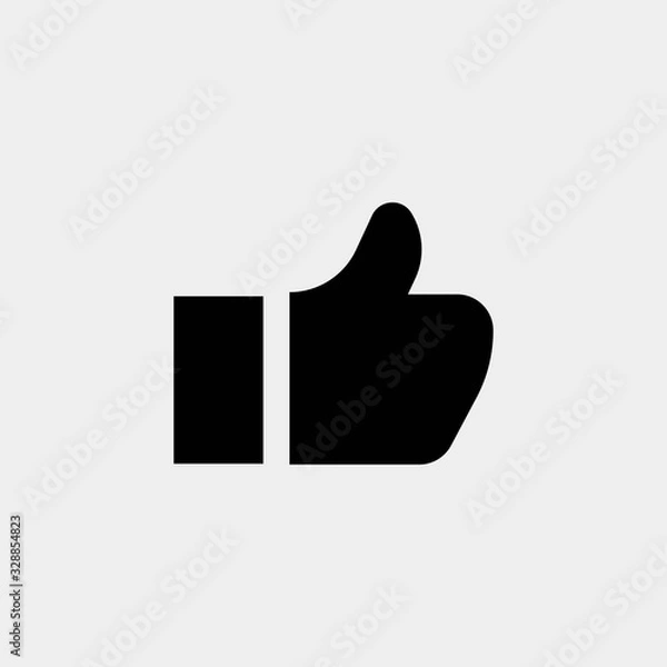 Fototapeta thumbs up like vector icon