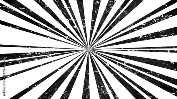 Fototapeta Abstract retro background with rays. Vintage sunburst effect