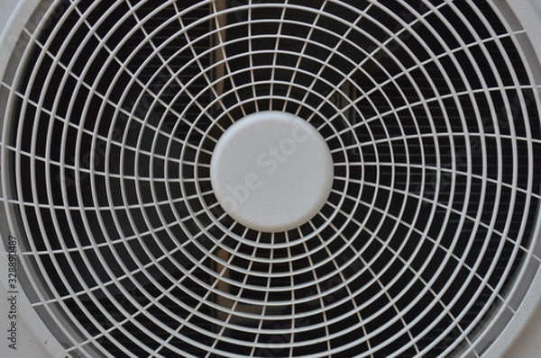 Fototapeta Pattern of the partition panel for air conditioning ventilation fans