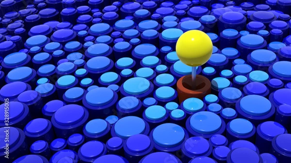 Obraz Joystick_button_blue