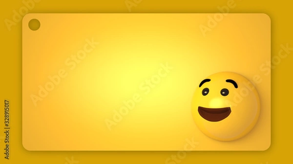 Obraz Smile Card_yellow