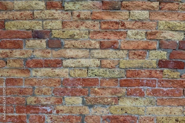 Fototapeta rotes Ziegel Mauerwerk