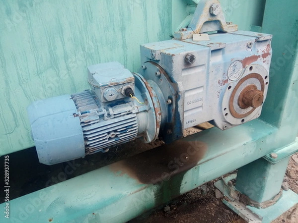 Obraz rusty metal structures at a scrap metal dump