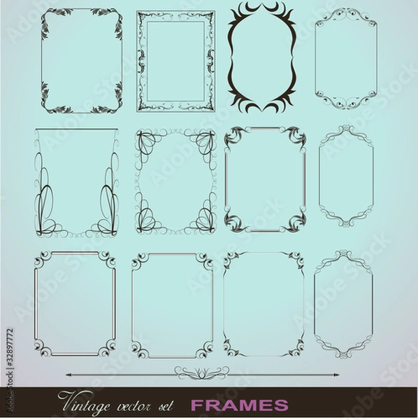 Fototapeta Vignette Flourish Frames