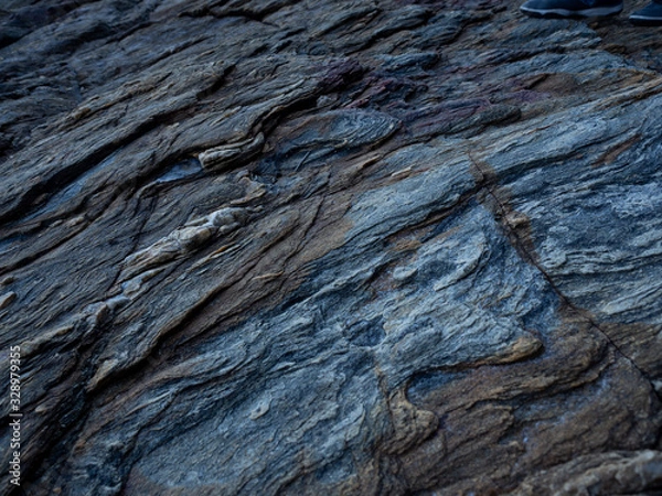 Fototapeta Rocky shore pattern background, Natural background and wallpaper