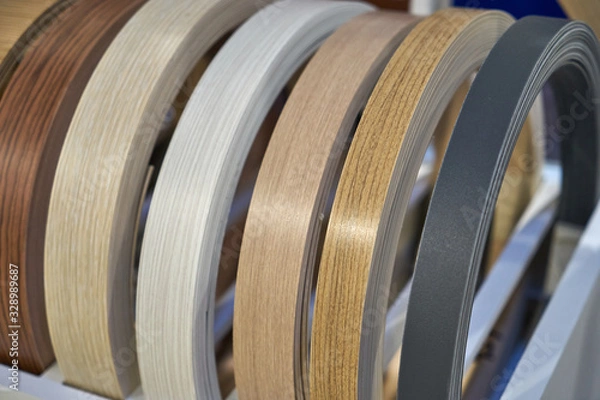 Fototapeta Image edgeband tape for the manufacture of furniture panels.