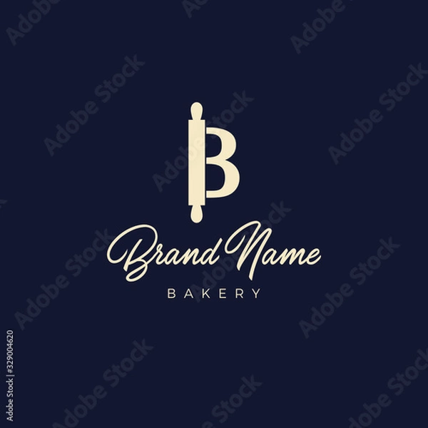 Obraz Letter B Bakery Logo