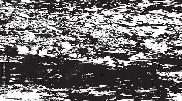 Fototapeta Black and white vintage grunge futuristic background. Abstract textured pattern, layout for design packaging, business cards, websites, postcards, posters, brochures, fabrics, covers mock-up design