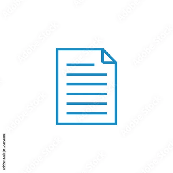 Fototapeta document Symbol icon vector for web