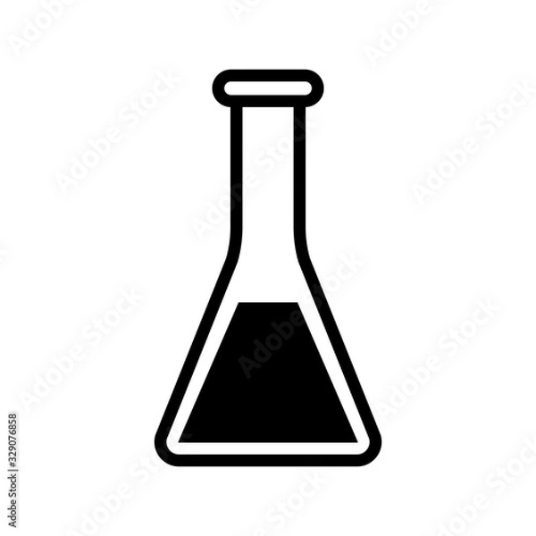 Obraz Flask icon vector sign and symbols