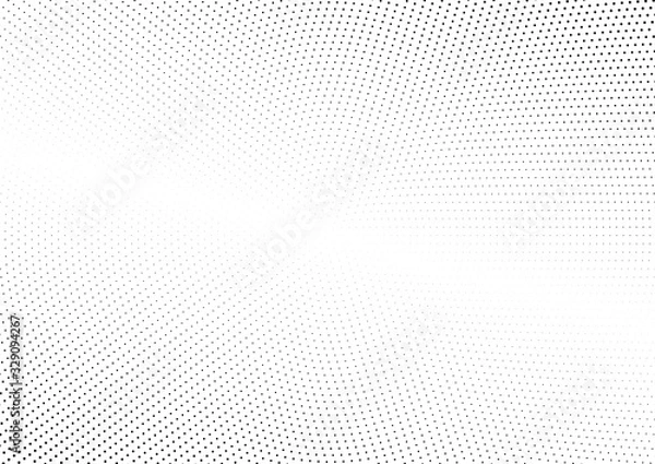 Fototapeta Abstract halftone dotted background. Futuristic grunge pattern, dot and circles.  Vector modern optical pop art texture for posters, sites, business cards, cover, postcards, labels, stickers layout.