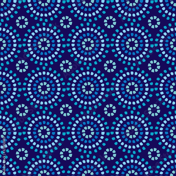 Fototapeta Seamless African Shweshwe Pattern for Textile and Fabric Print