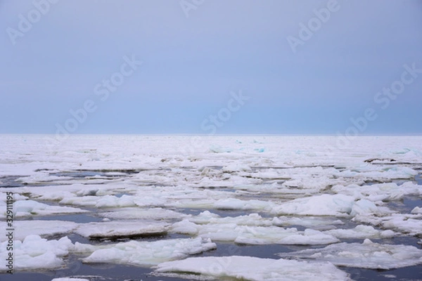 Fototapeta 北海道、オホーツク海の流氷