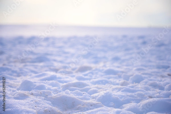 Fototapeta 北海道の雪、質感