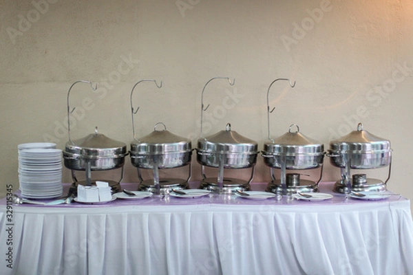 Fototapeta table setting food