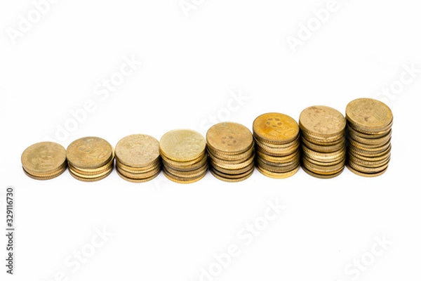 Fototapeta stack of coins