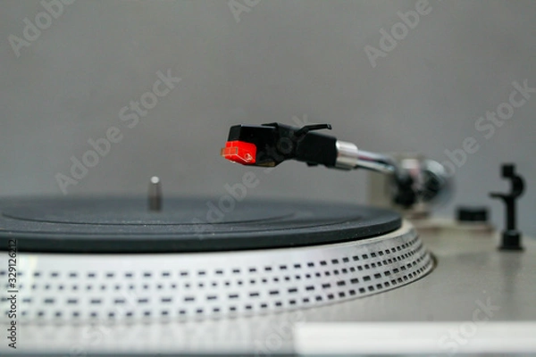 Fototapeta Closeup of turntable