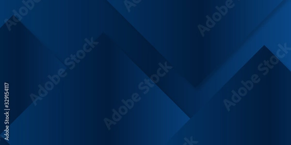 Fototapeta Dark blue modern abstract background. Vector illustration for presentation design, web header, banner and much more