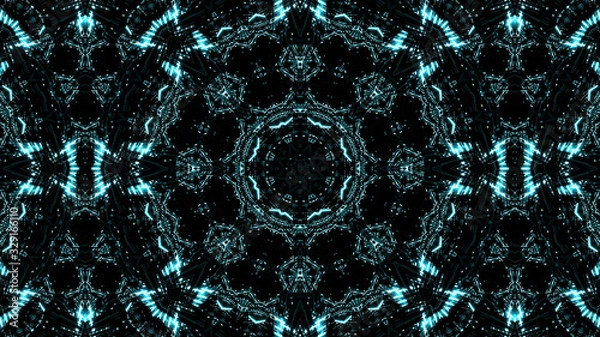 Fototapeta Abstract kaleidoscope background. Beautiful multicolor kaleidoscope texture. Unique kaleidoscope design. 