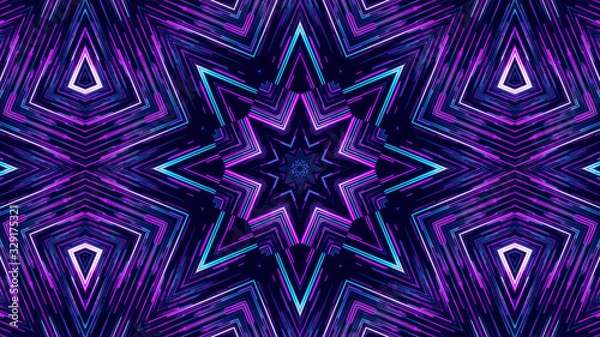 Fototapeta Geometric kaleidoscope multicolored seamless pattern. Abstract background. Beautiful multicolor kaleidoscope texture. Unique kaleidoscope design. Illustration for design.