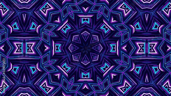 Obraz Geometric kaleidoscope multicolored seamless pattern. Abstract background. Beautiful multicolor kaleidoscope texture. Unique kaleidoscope design. Illustration for design.