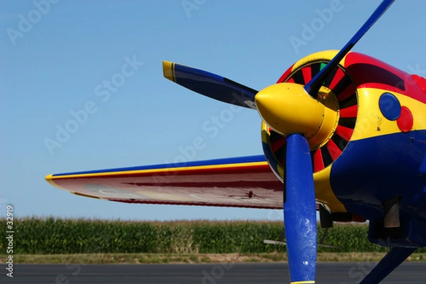 Fototapeta avion coloré