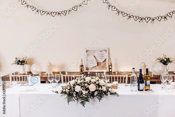 Fototapeta wedding table