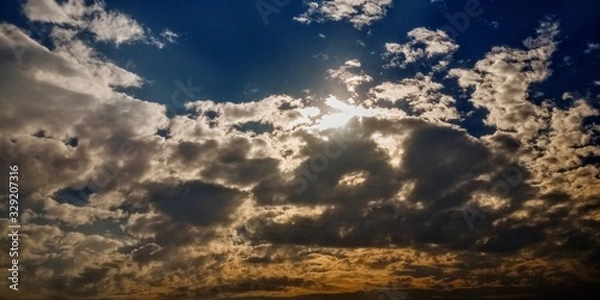 Fototapeta sky with clouds