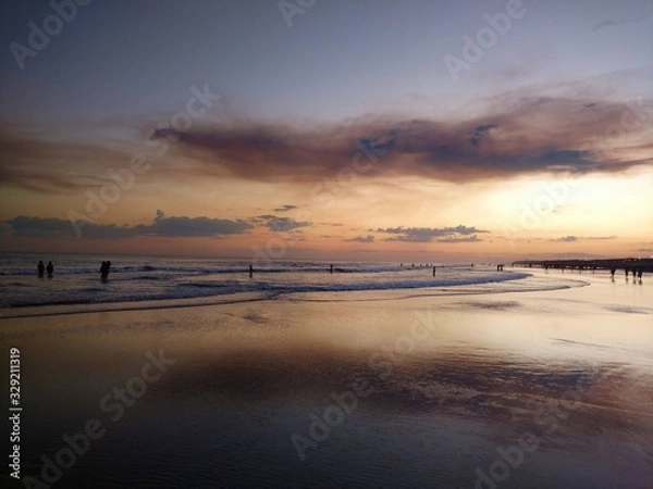 Obraz Atardecer en la playa