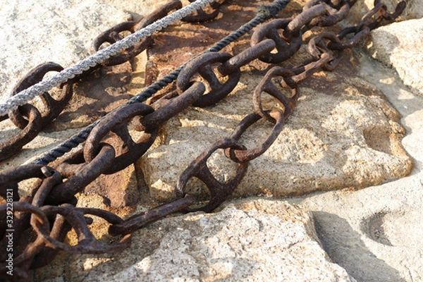 Fototapeta 錆びた鎖