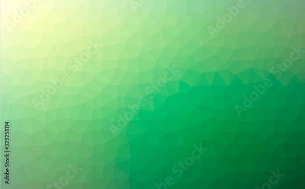 Fototapeta Polygon green gradient background