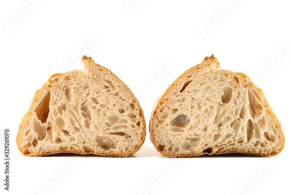 Obraz bread on white background