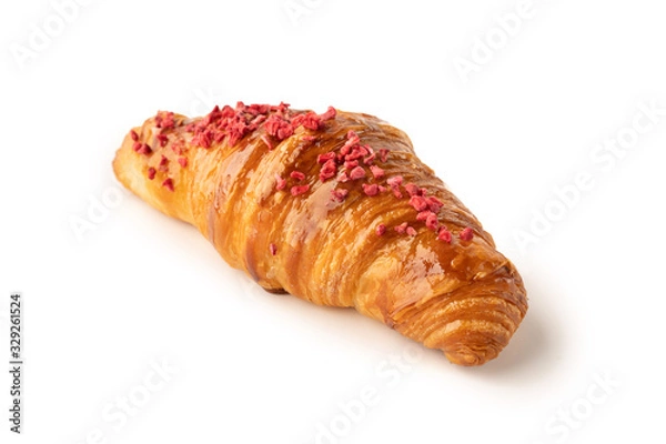 Obraz croissant isolated on white background