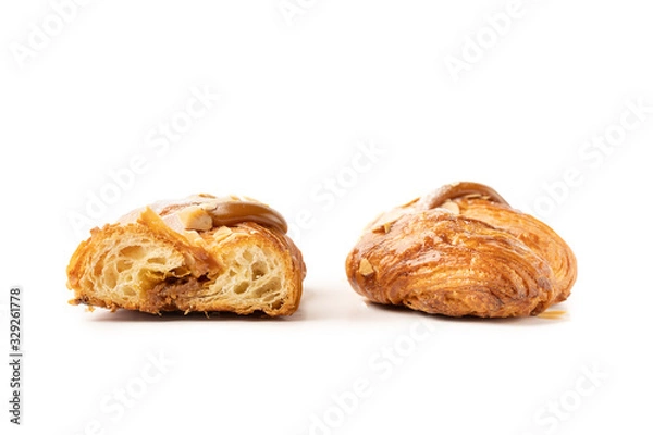 Obraz croissant isolated on white background