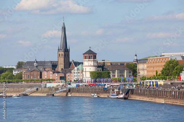 Obraz Historyczne stare miasto w Düsseldorfie