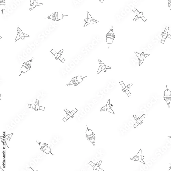 Fototapeta Rocket, shuttle and spaceship.