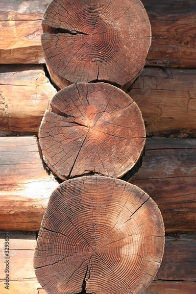 Obraz corner of old timbered house