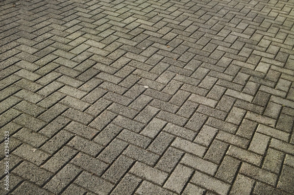 Fototapeta rectangle and crossed concrete bricks