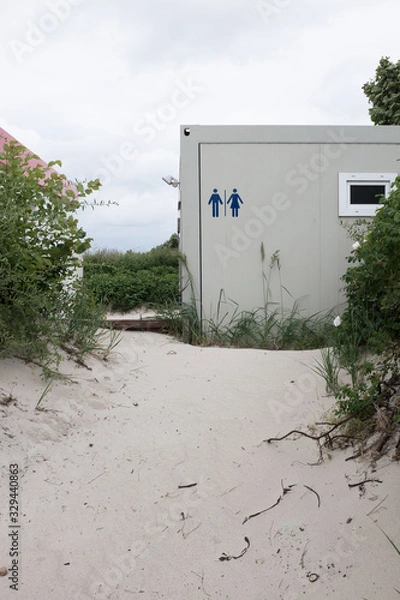 Obraz Beach chairs (Strandkorb) at the Baltic Sea in Laboe, Germany