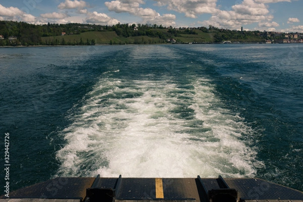 Fototapeta Crossing Lake Constance, Germany, on a ferry