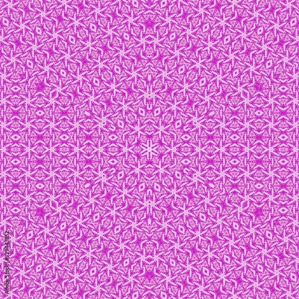 Fototapeta Ink fluid circle pattern big central flowerscape petal stack. sacred thick thin modern shape pattern light tribal lace motif pink sweet white pantone vivid. Sign art dashes Frame brush mirror card new