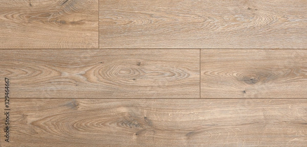 Obraz Wooden natural texture. New parquet blank. Wooden laminate floor boards background image. Home decor.