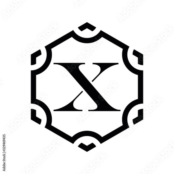 Fototapeta XX X logo design icone