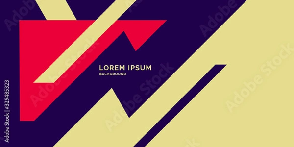 Fototapeta Modern abstract geometric background, vector template for the presentation