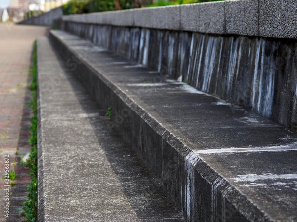 Fototapeta 川沿いの堤防